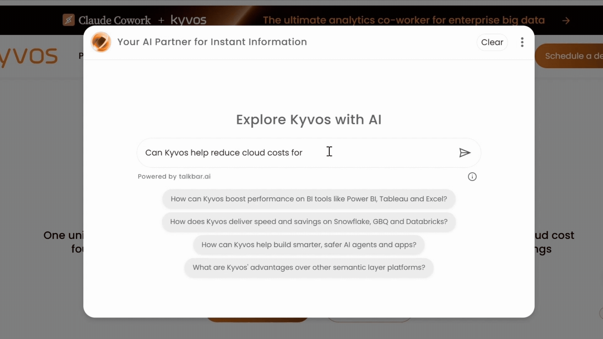 Talkbar conversation